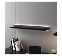 Estante de pared de aleación de aluminio iluminado LED en forma de L, moderno soporte de exhibición flotante con iluminación creativa, estantes de metal montados en la pared para decoración del hogar