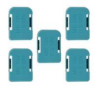 Estante de pared de bloqueo para baterías BL1430/BL1830B de 14,4 V/18 V, 5 unidades, solución de almacenamiento de batería de herramientas