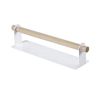 Estante de pared de cocina con ganchos autoadhesivo para toallas de papel debajo del armario, para cocina y baño, cocina individual, completo (blanco, talla única)