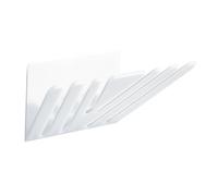 Estante de pared de cocina, estante de almacenamiento adhesivo, diseño ligero, fuerte soporte de peso, para uso en baño y toallas, 19 x 7 cm