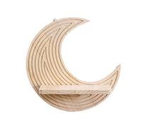 Estante de pared de estrella / lunas, estantes flotantes de madera rústicos montados, estantería de exhibición de plantas pequeñas para sala de estar, estante flotante montado en dormitorio