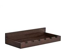 Estante de pared de madera maciza para botellas de vino, estante de pared para el hogar, sala de estar, estante creativo para botellas de vino B