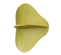 Estante de pared de madera que ahorra espacio, estante de pared de madera para colección de cristales en sala de estar u oficina