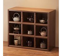 Estante de Pared de Madera Vintage para Tazas, Estante Flotante multiposición para teteras y Juegos de té, decoración de la Cocina y la Sala de Estar.