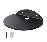Estante de pared de metal pequeño de acero al carbono, estante flotante negro para baño y cocina, moderno estante de almacenamiento minimalista para macetas y utensilios, organizador compacto de