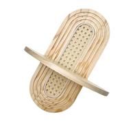 Estante de pared de ratán arqueado para colgar en la pared, soporte de exhibición flotante de madera para sala de estar, dormitorio, guardería, estante decorativo de ratán de madera