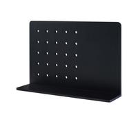 Estante de pared dønna con panel perforado 60x15x40cm - negro [en.casa]