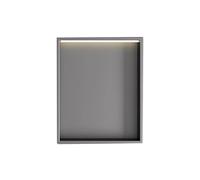 Estante de pared empotrado para almacenamiento de baño, organizador de gabinete impermeable, diseño moderno