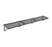 Estante de pared flotante de metal, estantes resistentes para almacenamiento de garaje, organizador de herramientas, ideal para tienda, cobertizo, almacén, cocina, organización de despensa