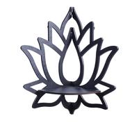 Estante de pared flotante retro - Soporte de en forma de loto, soporte de esquina vintage para velas aromáticas, figuras de gemas | Organizador artístico para sala de meditación Spa Boho Home