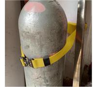 Estante de pared for almacenamiento de cilindros de gas for salas de emergencias, ligero y con correas ajustables.(Giallo,9.4 inches(6 pcs))