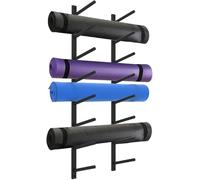 Estante de pared for esterilla de yoga, rodillo de espuma y toallero, for gimnasio en casa, clase de fitness, almacenamiento de esterillas de yoga(140cm (55.1inch))