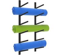 Estante de pared for esterilla de yoga, rodillo de espuma y toallero, for gimnasio en casa, clase de fitness, almacenamiento de esterillas de yoga(110cm (43.3inch))