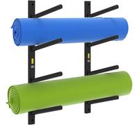 Estante de pared for esterilla de yoga, rodillo de espuma y toallero, for gimnasio en casa, clase de fitness, almacenamiento de esterillas de yoga(70cm (27.6inch))