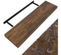 CASARIA Estantería para Pared Baldas Flotantes 90cm Fijación Invisible Repisa Multiusos Estante Madera