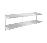 Royal Catering - RCWR-160.2 - Estante metálico para Cocina - 2 baldas - 160 cm