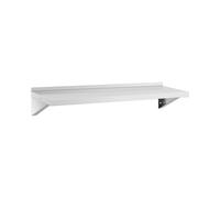 Estante de pared metálico - acero inoxidable - 120 x 40 cm - hasta 30 kg - Royal Catering