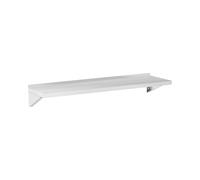 Royal Catering RCWR-150.1 - Estante de pared (acero inoxidable, 150 x 40 cm, hasta 80 kg)