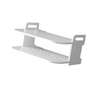 Estante de pared para ahorro de espacio para juego de diapositivas, exclusivo ventilado, doble rango, almacenamiento, negación, taladro, montaje, planificador, moderno, cubierta de teletrabajo, dos