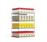 Estante De Pared Para Cigarrillos, Vitrina De Acrílico Para Cigarrillos, Expositor Con Pulsador Automático Transparente, Organizador Rectangular, Estante Multifunción(73.5x28.4x69cm)
