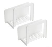 Estante de pared para enrutador WLAN para almacenamiento con ganchos adhesivos que no dejan marcas, reproductor de DVD y organización remota (paquete de 2)