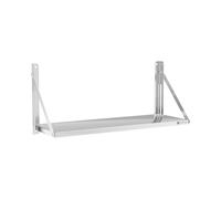 Royal Catering Estante De Pared Plegable Estantería para Cocina RC-BFWH10030 (100 x 30 cm, Capacidad de Carga: 40 kg, Grosor de balda: 30 mm, Montaje a la Pared)