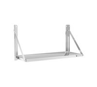 Estante de pared - plegable - 80 x 30 cm - 40 kg - acero inoxidable | Royal Catering