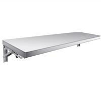 Estante de pared plegable de acero inoxidable de 110 x 35 cm, almacenamiento de cocina comercial, camión de alimentos, restaurante, garaje, lavandería, ahorro de espacio, montaje en pared