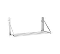 Royal Catering Estante De Pared Plegable Estantería para Cocina RC-TFWH80X30 (80 x 30 cm, hasta 40 kg, Diseño de Barras, Acero Inoxidable)