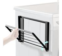 Estante de pared plegable, estante magnético para refrigerador, organizador de pared rústico, tablero de almacenamiento magnético con función plegable para uso versátil en cocina, baño, dormitorio o