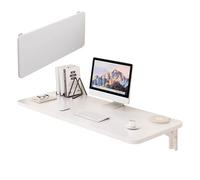 Estante de pared plegable, mesa versátil para montar en la pared, solución de almacenamiento plegable para oficina y comedor (blanco, 40 x 30 cm)