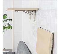 Estante de pared plegable que ahorra espacio, para espacios pequeños, versátil almacenamiento de laptop, hogar, oficina, balcón, 60 x 36 cm