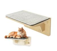 Estante de Percha de ventana de gato,Muebles de gatito de madera con succión | Cat Wall Shelf Window Perch - Ideal para el hogar, apartamento, casa de campo, sala de estar, dormitorio, ático