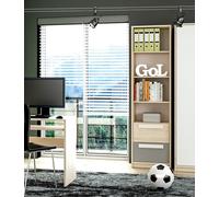 Estante De Pie Drop Librero 55x40x199cm Fjord Haya Gris