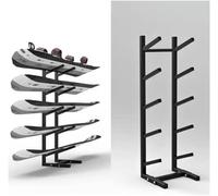 Estante de pie para equipos deportivos, solución de almacenamiento independiente para tablas de snowboard, esquís, monopatines y scooters