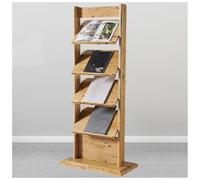 Estante de pie para folletos, soporte de revistas con múltiples ranuras, soporte para catálogo de periódicos para tiendas, exposiciones, oficina