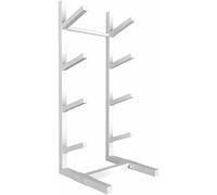 Estante de pie para snowboard y tapete deportivo, organizador de gimnasio en casa para esquís y scooters, soporte de exhibición duradero para garaje/tienda, almacenamiento eficiente de equipos