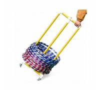 Estante De Plástico For Almacenamiento Círculos Fitness, Carrito Organizador Circular, Exhibición Equipos Deportivos Livianos, For Redondos Con Un Diámetro 40-75 Cm(Yellow,Compatible Diam 55cm)