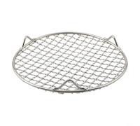 Estante de refrigeración redondo 201 de acero inoxidable para horno, rejilla de enfriamiento, parrilla de secado de pizza, soporte de enfriamiento de pasteles, 12 pulgadas (20 cm)