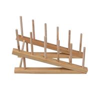 Estante de rompecabezas de madera, estante de almacenamiento de rompecabezas hecho de soporte de rompecabezas estable para madera | Almacenamiento de rompecabezas para niños pequeños, dientes de