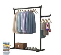 Estante de ropa resistente - Armario portátil, marco de acero | Organizador de ropa plegable, percha independiente para abrigos, pantalones, espacio de secado, tienda Offlce Uso en interiores
