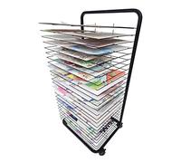 Estante de secado artístico para pinturas, papel e impresiones, organizador móvil con 10 capas para una fácil preparación y transporte del aula