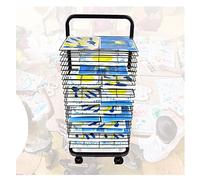 Estante de secado de arte de 15 capas para pintura de acuarela con poleas, soporte ajustable para dibujo, para artistas, proyectos de manualidades y uso en estudios