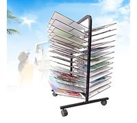 Estante de secado de arte de metal de 26 capas, caballete resistente para pintura y manualidades, soporte de pared/mesa, solución de almacenamiento perfecta para artistas y aulas