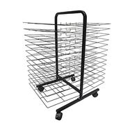 Estante de secado de arte móvil ajustable, 5 tamaños para aula y hogar, organizador de almacenamiento de doble cara sobre ruedas, estante de secado e impresión de 26 capas para niños y artistas