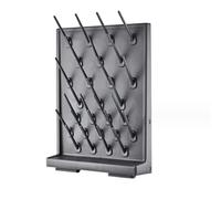 Estante de secado de botellas de laboratorio con clavijas desmontables, capacidad 27/54 para utensilios de laboratorio escolar, equipo de limpieza de 54 piezas para soluciones de secado eficientes