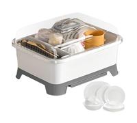 Estante de secado de cubiertos - Organizador de tazas, drenador de portaplatos, diseño robusto de ahorro de espacio, almacenamiento de cocina fácil de usar, rejilla de alta calidad para