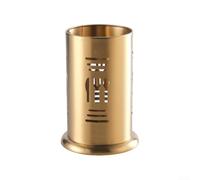 Estante de secado de encimera para utensilios de cocina, elegante soporte de acero inoxidable para tenedores, cucharas y herramientas de cocina (dorado C)