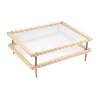 Estante de secado de pasta, soporte de fideos, 1 nivel de tamiz para espacios culinarios, estantes de malla con bases aireadas, utensilios de cocina, plataformas apilables para espaguetis, fettuccine