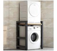 Estante de secado de ropa de altura ajustable, soporte de tambor resistente para lavadora y secadora de carga frontal, solución que ahorra espacio para lavandería y diseño ligero